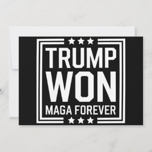 Convite Trump ganhou a 47ª eleição presidencial dos EUA Ma