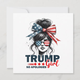 Convite Trump Girl Sem Desculpas, Bun Sunglass Trump