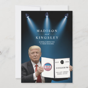 Convite Trump Grande Casamento Patriótico 💍