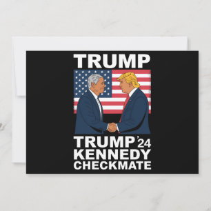 Convite Trump Kennedy Checkmate 2024 Vote Trump Kennedy