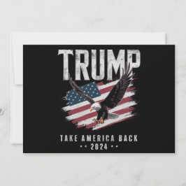 Convite Trump Leve a América de Volta Eleição 2024 Vintage