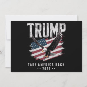 Convite Trump Leve a América de Volta Eleição 2024 Vintage