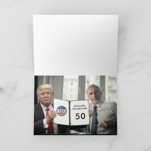 Convite Trump Mens Funny 50º Aniversário Mar-a-Lago