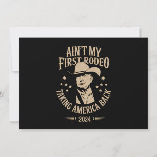 Convite Trump Não É Meu Primeiro Americano Cowboy de Rodei