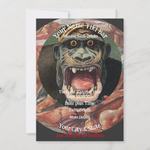 Convite Trump Personalizado Nome Bar Tiki Sua Cidade Estad