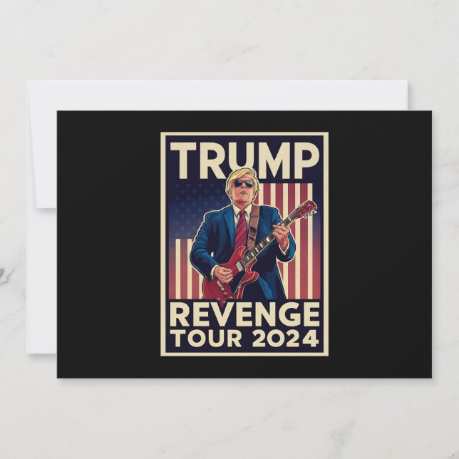 Convite Trump Revenge Tour 2024 Eleições Políticas 2024 (Frente)