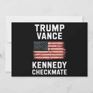 Convite Trump Vance 2024 Trump Vance Kennedy Xeque-Mate