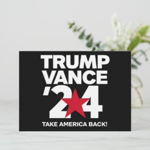 Convite Trump Vance 2024 Voto Trump 2024 Eleição