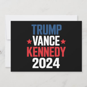 Convite Trump Vance Kennedy Presidente Eleição 2024 