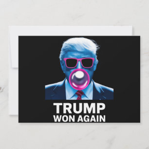 Convite Trump Venceu Novamente Eleição 2024 Voto President