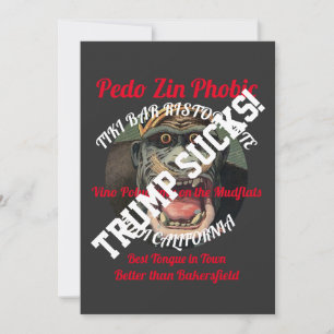Convite Trump Zin Phobic Tiki Bar Restaurante Lodi CA