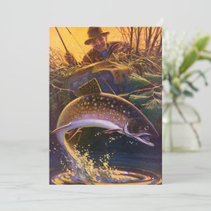 Convite Truta-de-riacho Pescador de Peixes, Pesca Esportiv