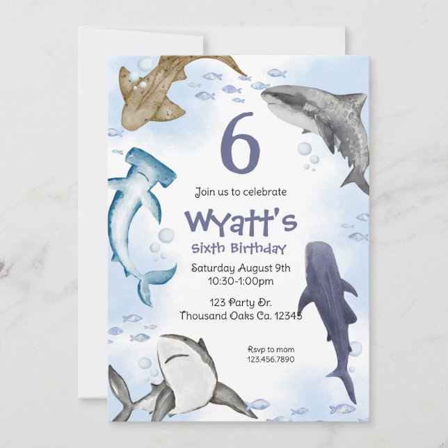 Convite Tubarão,  (Frente)