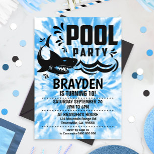 Convite Tubarão-Piscina-Tino-Tino-Convite de festas-pisci