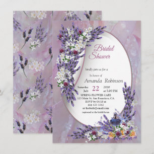 Convite Tuberose & Lavanda em Flor