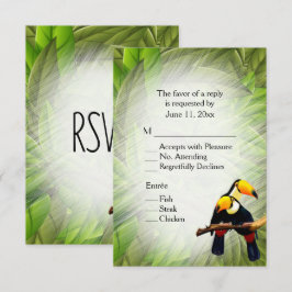 Convite Tucanos da Selva Responder com Seleção da Refeição