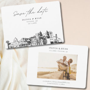Convite Tucson Wedding Modern Salvar Data