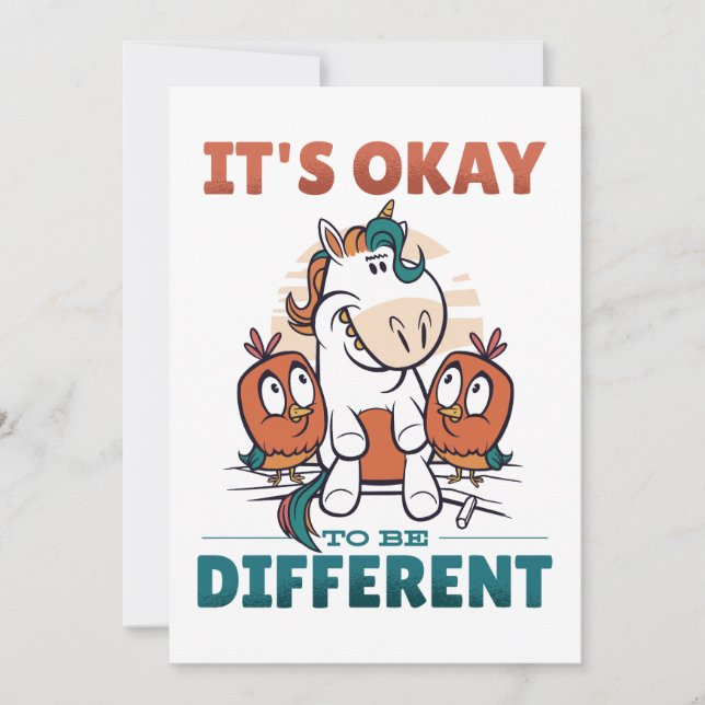 Convite Tudo bem ser diferente (Frente)