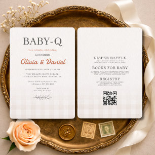 Convite Tudo em Um BabyQ Chá de Bebê para Casais