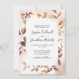 Convite Tudo em Um Casamento Boho Rosa Po dusty Eucalipto