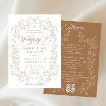 Tudo em Um Quadro Floral Francês Bodas de Ouro Dou