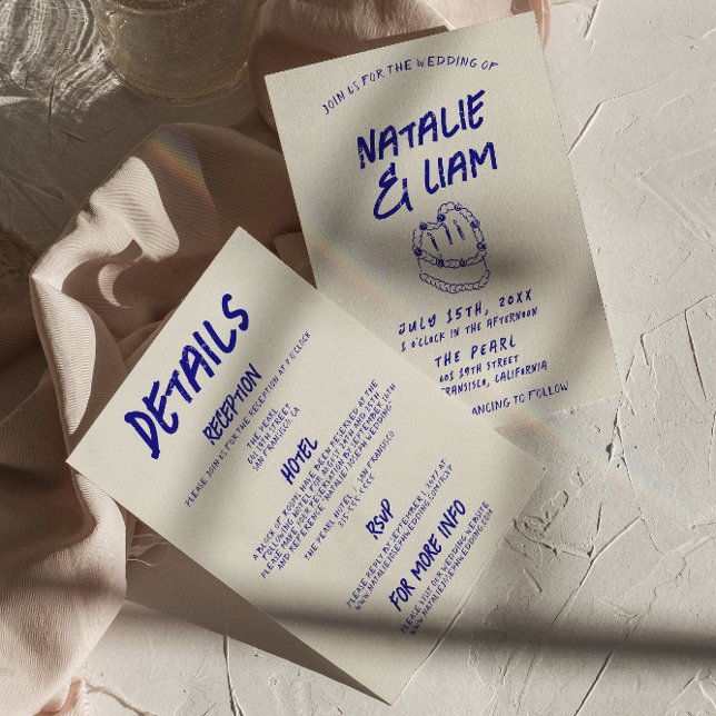 Convite Tudo Em Uma Mão De Grunge Desenhou Bolo Retro Casa (Criador carregado)