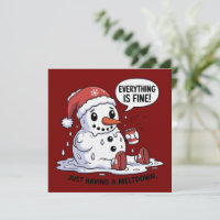 Tudo Está Bem Apenas Tendo um Boneco de Neve Derre