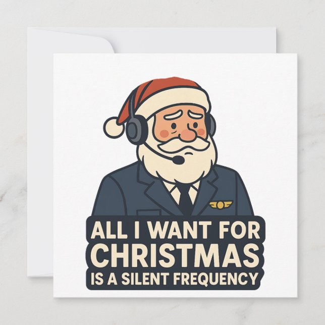 Convite Tudo o que Quero no Natal é uma Frequência Clara n (Frente)