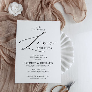 Convite Tudo Que Você Precisa É De Janto De Ensaio De Amor