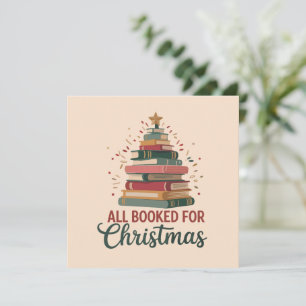 Convite Tudo reservado para o Natal Livro Árvore Natal Pro