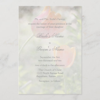 Convite Tulip com Casamento Verso