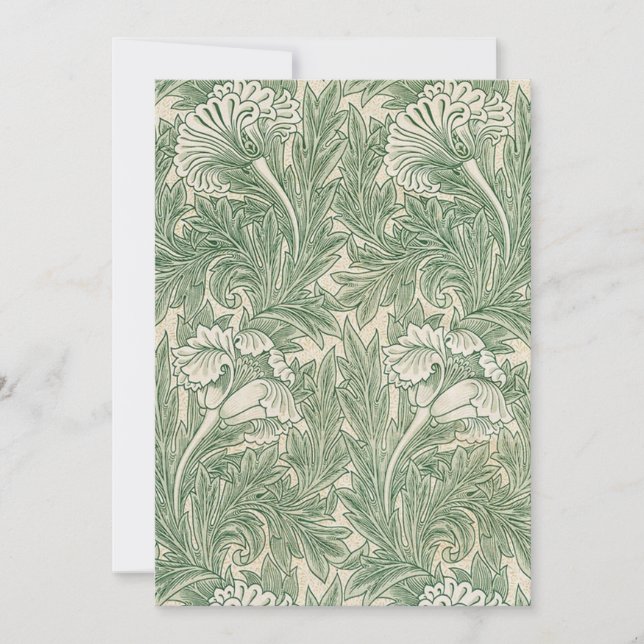 Convite Tulip Pattern (1875) Apresentada Por William Morri (Frente)