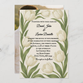 Convite Tulip Sonata Photo Wedding Invitation