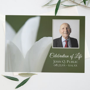 Convite Tulipa Branca da Primavera na Celebração da Vida V