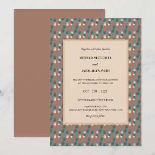 Convite Tulipas Neutrais de Amsterdã no Casamento Mocha Mo