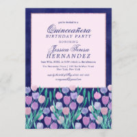 Tulipas Vermelhos Cor Floral Quinceañera