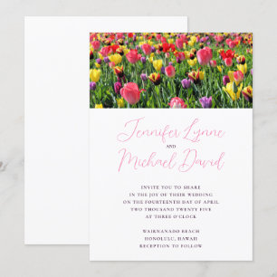 Convite Tulips Spring Wedding