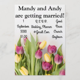 Convite Tulips Wedding