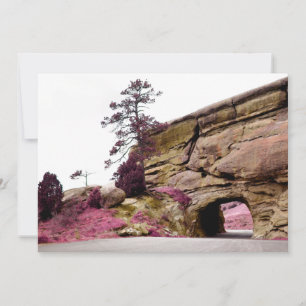 Convite túnel de estrada rural