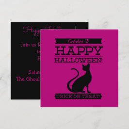 Convite Tupografia retro Halloween