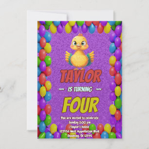 Convite Turco Personalizado Aniversário Único Crianças Con