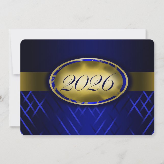 Convite Turma Blue and Gold de 2026 (Frente)
