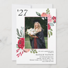 Convite Turma de 2025 de Fotografia de Graduação Floral Br