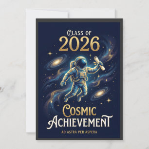 Convite Turma de 2026 Conquista Cósmica de Graduação