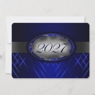 Convite Turma de 2027 Azul e Prata