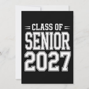 Convite Turma de Formandos de 2027 Graduação Orgulhoso Gra