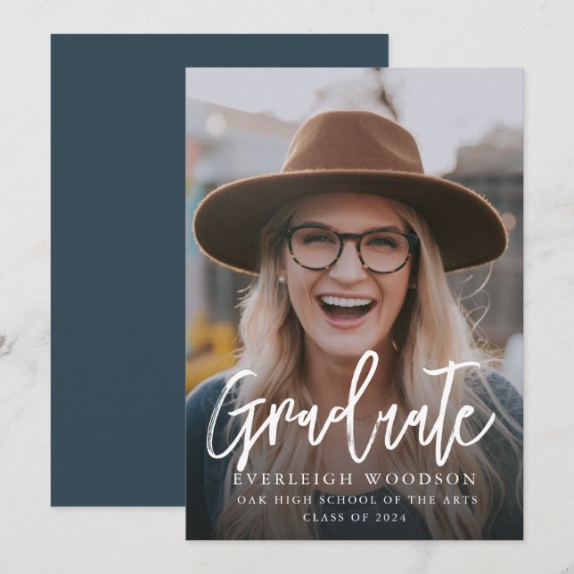 Convite Turma de Formatura Simples 2024 (Frente/Verso)