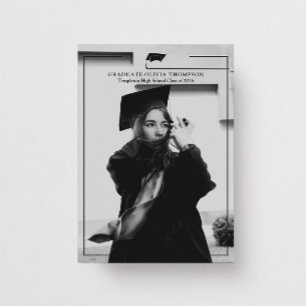 Convite Turma de Foto de Graduação de Capa de Graduado Mod