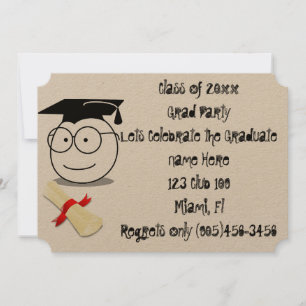 Convite Turma de Graduados Personalizar Nome Destino Pesso