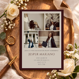 Convite Turma Moderna de 2026 Foto Graduação Minimalista